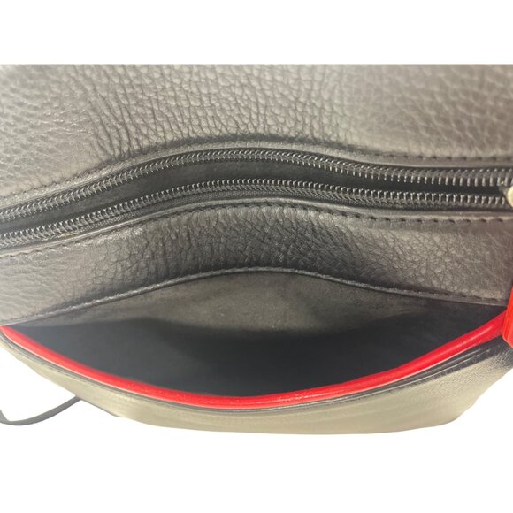 Art-93 Women's Black N Red Crossbody Tablet Case Bag Sz M - Picture 11 of 13